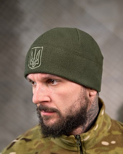 Флісова шапка з тризубом