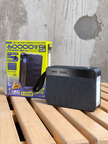 Повербанк 60000mAh 100W з ліхтарем